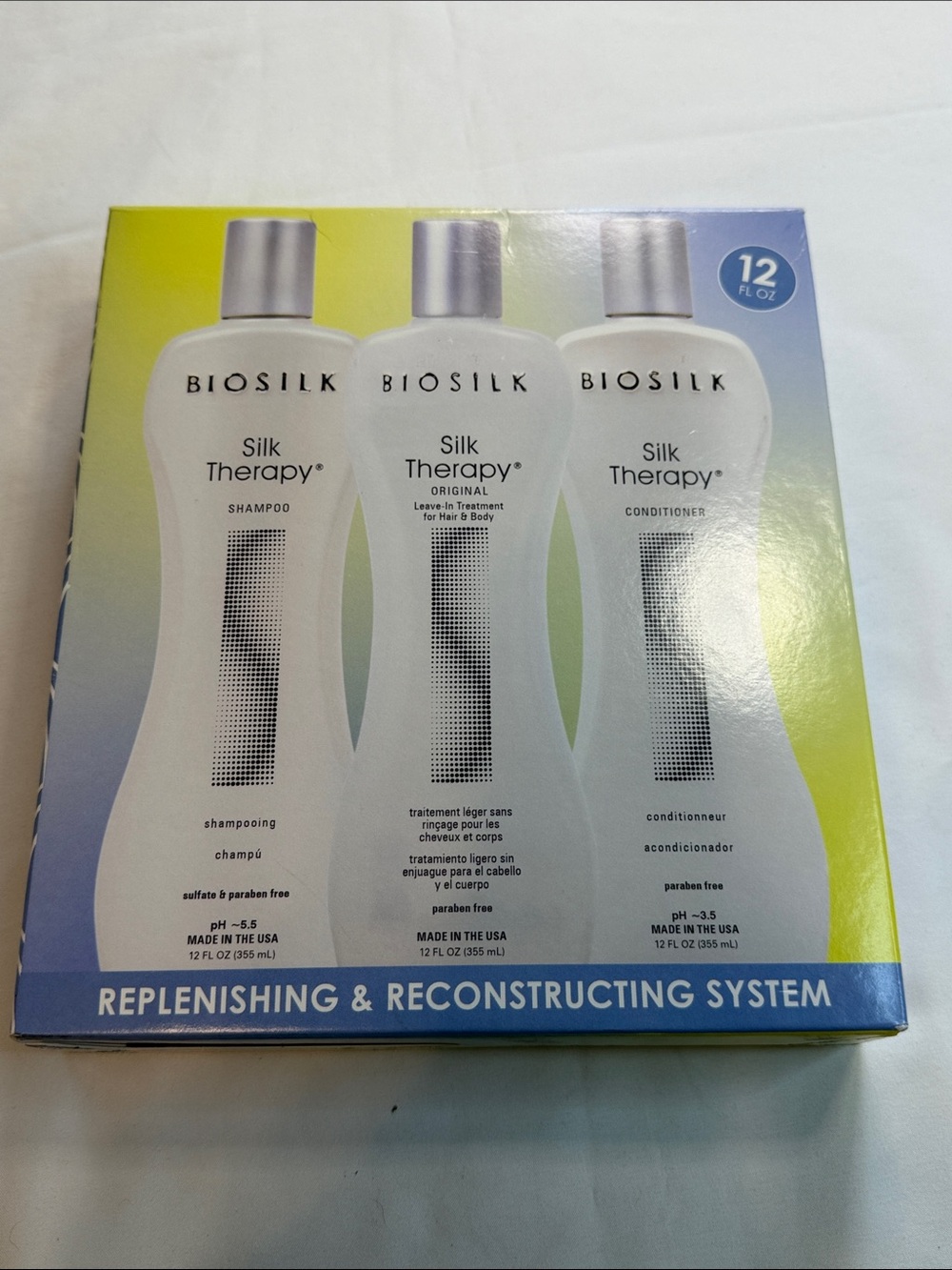 Biosilk Silk Therapy Replenishing & Reconstructing System - White